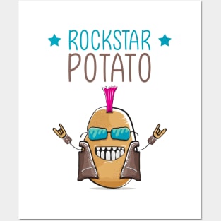 Punk Rock Star Potato Posters and Art